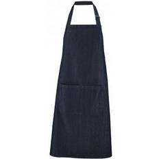 Polyester Aprons Sol's Grant Denim Bib With Pocket Apron Blue