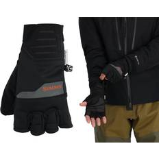 L Fishing Gloves Simms Windstopper Half-Finger Glove Black XLarge