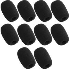 Microphone Protections 10 Piece Black L 35mm x D10mm Mini Microphone Headset