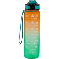 Hollywood motivational Hollywood Motivational Bottle 1000 ml Orange/Green