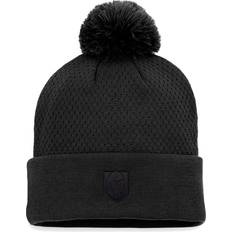 Beanies Fanatics Women's Branded Black Vegas Golden Knights Authentic Pro Road Cuffed Knit Hat with Pom