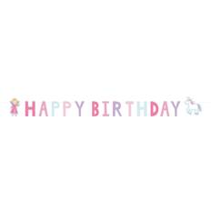 Prinsesser Guirlander Amscan Buchstabenkette Happy Birthday Prinzessin