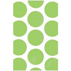 Green Wrapping Paper & Gift Wrapping Supplies Amscan One Size, Kiwi Polka Dot Paper Party Favour Bags Pack Of 10