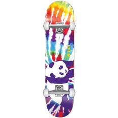 Panda Complete Skateboard Tie Dye Purple/White/Orange 8"