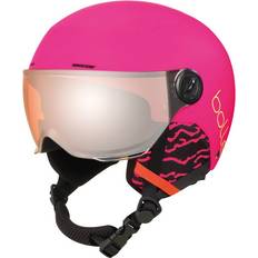 Cascos de esquí Bolle Bollé Quiz Visor Junior Ski Helmet Matte Hot Pink (49-52 cm) Casco de esquí