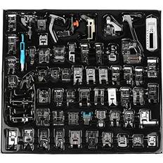 Sewing Machines Hztyyier 62pcs Sewing Machine Presser Foots Set, Sewing Machine Accessories Kit for Brother, Babylock, Singer, Elna, Toyota Sewing Machines