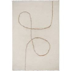 Linie Design Astral Spiral Camel Beige, Brun, Hvid 140x200cm