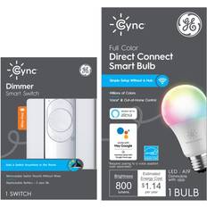 GE 60-Watt EQ A19 Full Spectrum Medium Base e-26 Dimmable Smart LED Light Bulb 2-Pack 93129845