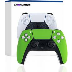 Gamenetics Custom Official Wireless Bluetooth Controller for PS5 Console PC Un-Modded Video Gamepad Remote Soft Touch Mantis Green