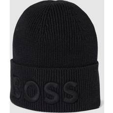 HUGO BOSS Beanies HUGO BOSS Men's Afox Beanie Hat Black- [Size: only]