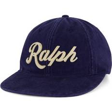 Leather - Man Headgear Polo Ralph Lauren Authentic Baseball Cap - Newport Navy