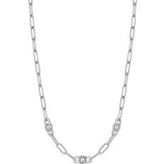 Rhodium Necklaces Ania Haie Silver Orb Link Chunky Necklace