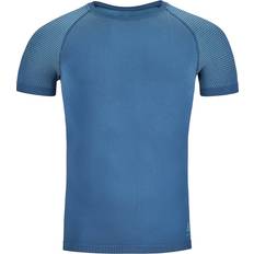 Bleu Hauts de Couche de Base Odlo Performance Light Eco Short Sleeve T-shirt - Bleu