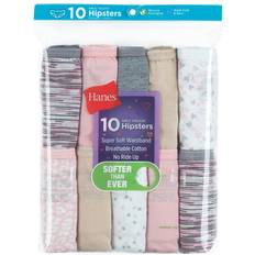 Black Knickers Children's Clothing Hanes Cotton Knit Tagless Brief Bikini Panties - Multipack Colors