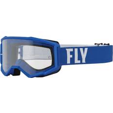 Blanco Gafas Fly Racing Focus Gafas de motocross, blanco-azul para hombre