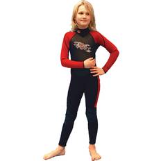 Base våddragt langmodel junior rød 125cm