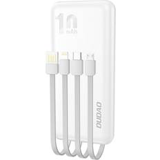 K6Pro powerbank 10000mAh 10W m/4xkabel Hvid