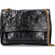 Saint Laurent Umhängetaschen Saint Laurent Ledertasche "baby Niky Monogramm“ Schwarz 01