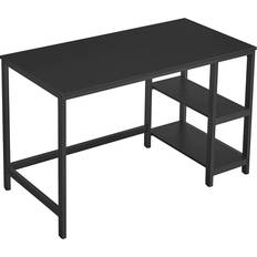 Vasagle Writing Desks Vasagle Industrial 47 Inches Computer Ebony Black Writing Desk