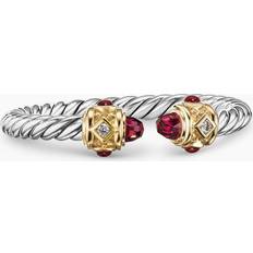 Diamond - Gold Rings David Yurman Women's Renaissance Ring in Sterling Silver Garnet Garnet