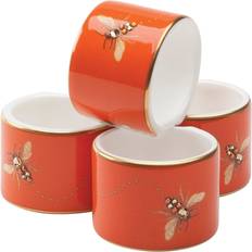 Orange Napkin Rings Prouna My Honeybee Set Napkin Ring 4pcs