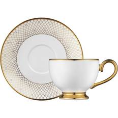 With Saucer Espresso Cups Prouna Princess Gold & Espresso Cup