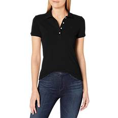 Lacoste Women Clothing Lacoste Women's Embroidered Logo Pique Polo Black Black