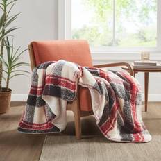 Wool Textiles Woolrich Bloomington Mohair to Sherpa Blankets Red (152.4x127)