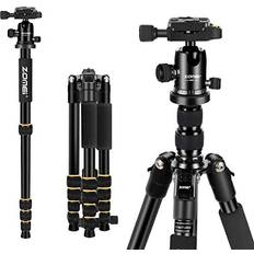 Zomei Camera Tripod 62" Light Weight DSLR Tripod with Ball Head Quick Release Plate and Carrying Case Aluminum Tripod