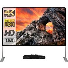 Projector Screens on sale Projector Screen with Stand 120 Inch 16:9 4K HD