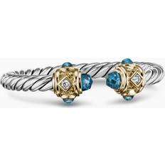 Gold - Women Rings David Yurman Women's Renaissance Ring in Sterling Silver Hampton Blue Topaz Hampton Blue Topaz