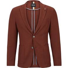 Linen Jackets HUGO BOSS Men's Micro-Pattern Slim-Fit Jacket Red Red