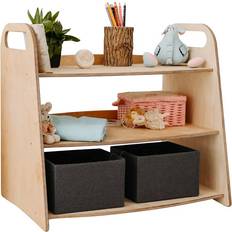 Shelves Goodevas Wooden Toy Storage Shelves & Book Shelf for