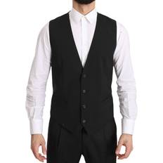 Dolce & Gabbana Gray Vests Dolce & Gabbana Gray Gilet STAFF Regular Fit Formal Men's Vest