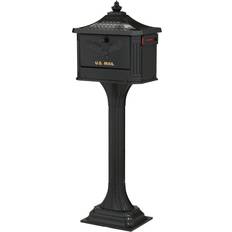 Metal Letterboxes & Posts Architectural Mailboxes Post Mount Metal Large Lockable