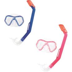 Junior Snorkel Sets Bestway Blue and Fuchsia Snorkel Goggles and Tube for Kids