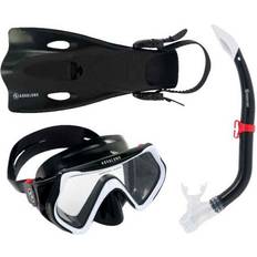 Barn Snorkelset Aqualung snorkelset barn Hero Svart/vit