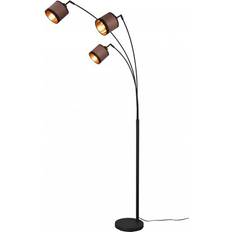 Guld Golvlampor Trio Lighting Davos Mattsvart Golvlampa
