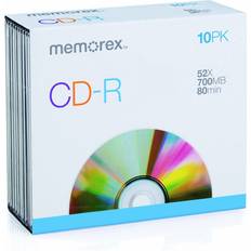 CD & Vinyl Storage Memorex CD-R 52x 700MB - 10 Pack
