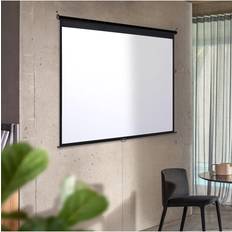 120" Manual Wall Mounted Projection Screen White One Size