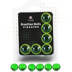 Set Vibratorer Sexleksaker Secret Play Brazilian Shock 6 Balls Kroppsolja 6x4 g