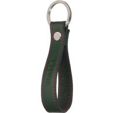 Torro Leather Loop Keyring - Green/Red