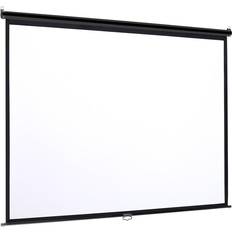 Projector Screens Living and Home 60" Manual Wall Mounted Projection Screen White One Size