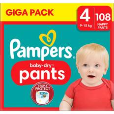 Pampers baby dry 4 Pampers Baby Dry Pants Size 4 9-15kg 108pcs