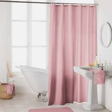 Rose Rideaux de Douche Rideau De Douche Avec Crochets 180 x 200 cm Rose