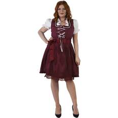 Dirndl Polka vinrød