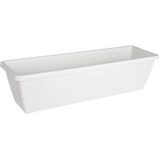 Elho 60cm Large White Trough Planter Flower Pots Plant