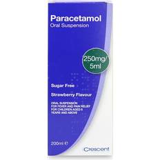 Medicines Paracetamol Oral Suspension 250mg/5ml 6+ Strawberry Flavour Liquid