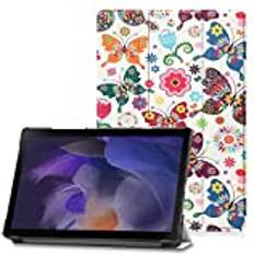 MTK Slim Fit Cover fodral Samsung Galaxy Tab A8 10.5" 2021 Butterflies