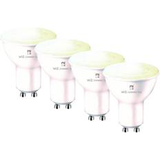 4lite WiZ Connected Dimmable WiFi LED Smart Bulb GU10 Pack of 4